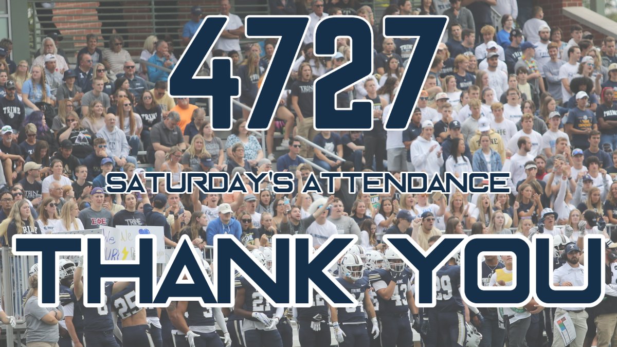 TrineThunderFB's tweet photo. Big crowd this weekend. Brought the energy to help in the win. THANK YOU!!!!
#GoThunder https://t.co/SFhi7wqKN0