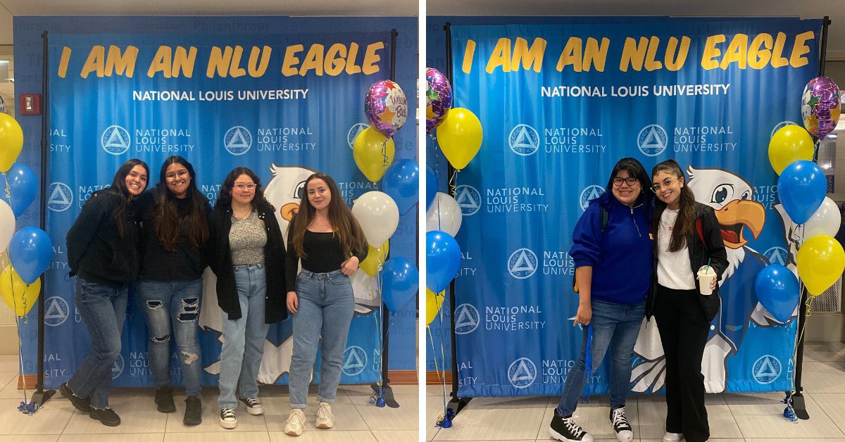 NationalLouisU's tweet photo. The start of the 2022 Fall term is here! Have a great first week, NLU Eagles! 🦅📚 #NLUWelcomeWeek https://t.co/k5HcISqdZX