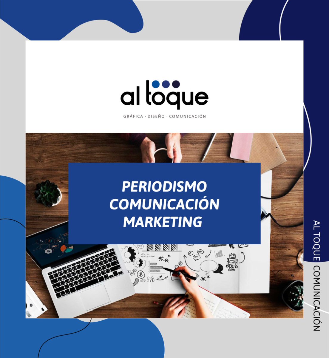 CoopAlToque's tweet photo. Somos Periodismo + Comunicación + Marketing

Nuestro modelo apunta a la integralidad. Cada uno de nuestros servicios están interrelacionados y conforman un todo. Te contamos lo que somos para que comprendas lo que es Al Toque 👉 https://t.co/ITS0KaivTU https://t.co/J2jDsyTW3U