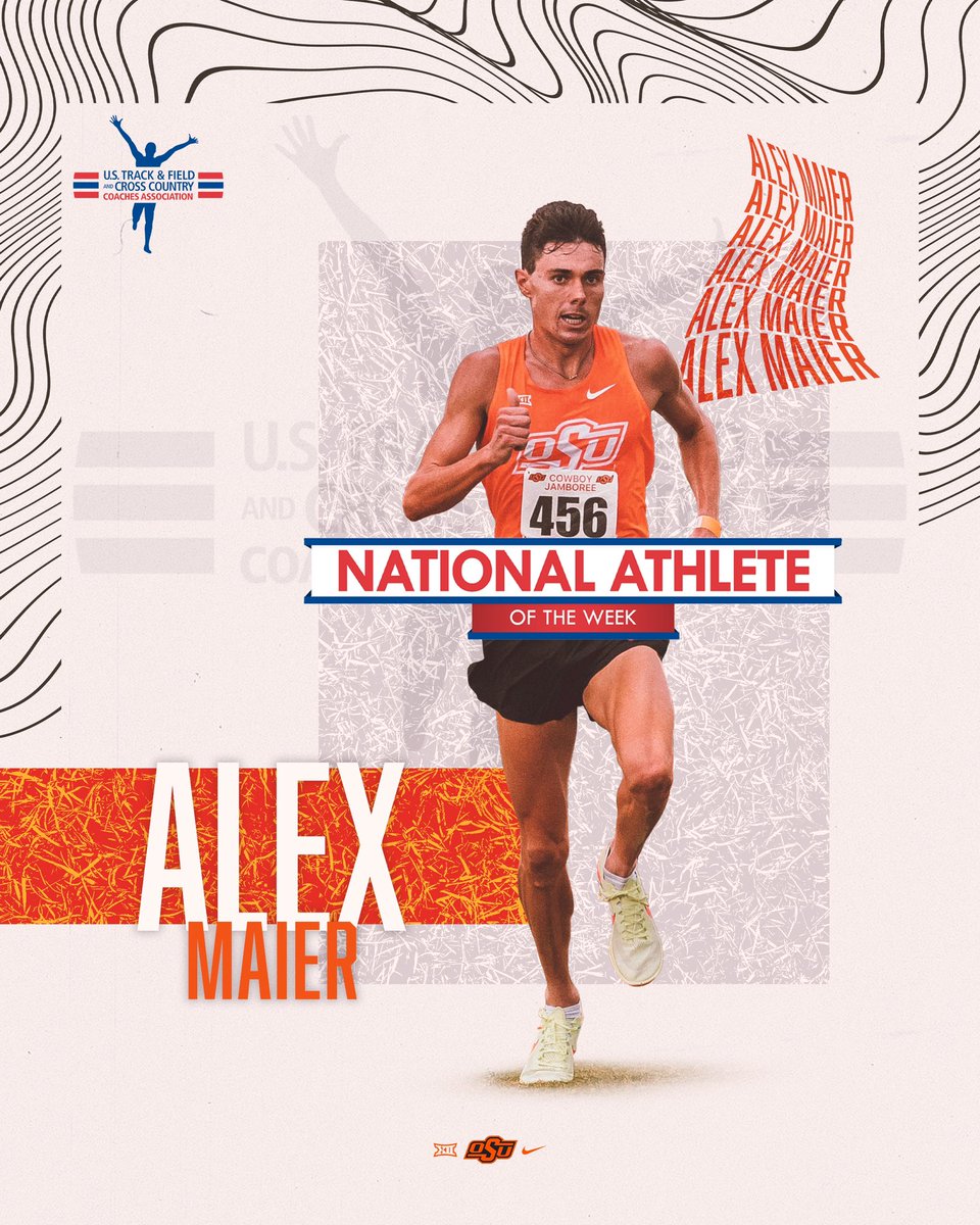 run4okstate's tweet photo. OH HOW 𝑺𝑾𝑬𝑬𝑷 IT IS 🧹🧹

Natalie Cook and Alex Maier take home BOTH @USTFCCCA National Athlete of the Week awards after their wins at the Cowboy Jamboree‼️

#GoPokes I #run4okstate https://t.co/1boGI568F9