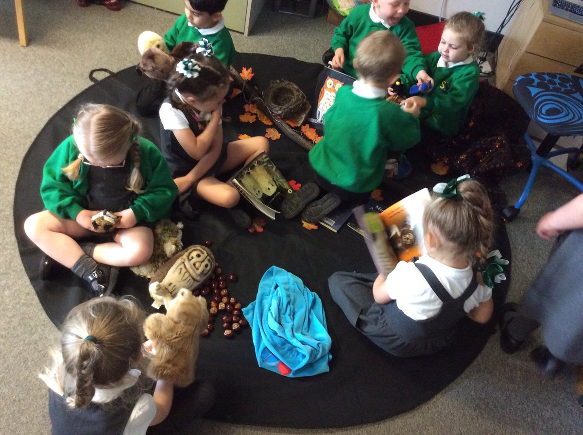 Today we launched into our new text, ‘Saving Mr Hoot’, about Ben, a young boy, who becomes an environmental activist in order to save his owl friend when his home comes under threat. We loved the illustrations, painted using a stick @stephens_helen <a href="/LiteracyCounts1/">Literacy Counts</a> #eyfs #mrhoot