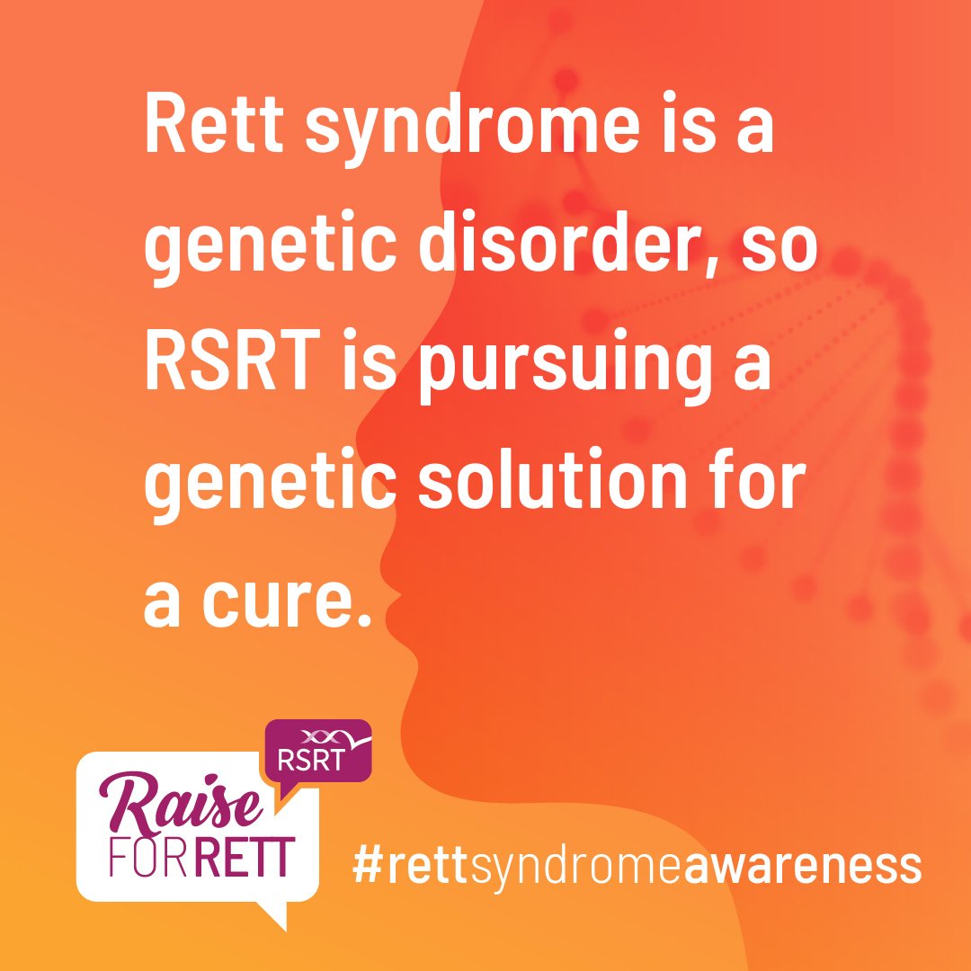 RSRT's tweet photo. Because we know that #Rettsyndrome is a genetic-based disease, it screams out for a genetic solution. RSRT is leaving no stone unturned by employing revolutionary technologies and working with leading scientists for a Rett cure. #Rettawarenessmonth https://t.co/kazoVIdhEE