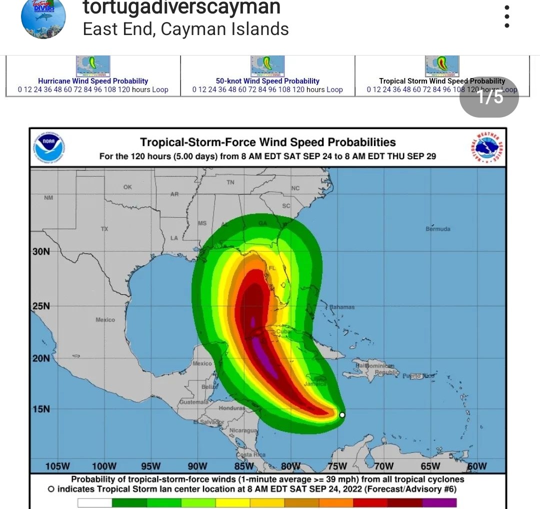JoanneDonoghue4's tweet photo. Sending positive vibes and prayers to my friends at @Morritts_Resort tortuga divers @Cayman_Islands as hurricane Ian hits ground! 
Dock is up, dive shop cleared, boats stowed, and lots of @CaybrewBeer..you got this!! #HurricaneIan https://t.co/CUaI9GwcXu