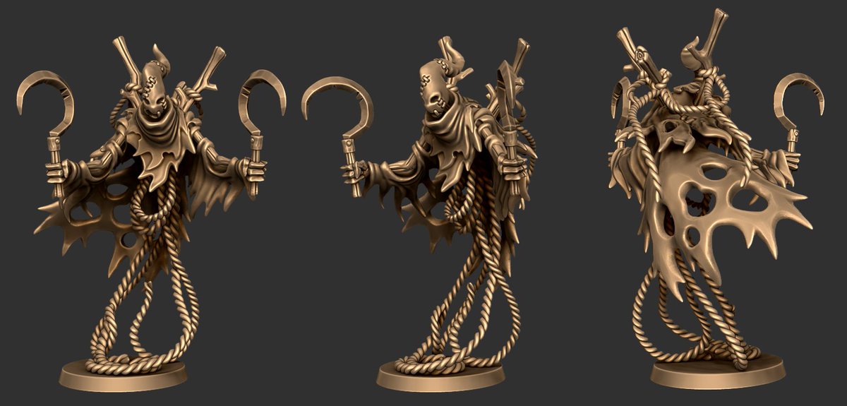 Further spookums in this preview of the upcoming October release:

patreon.com/posts/72481450

#battleyakminiatures #3dprinting #tabletopgaming #conceptart #scarecrows #halloween