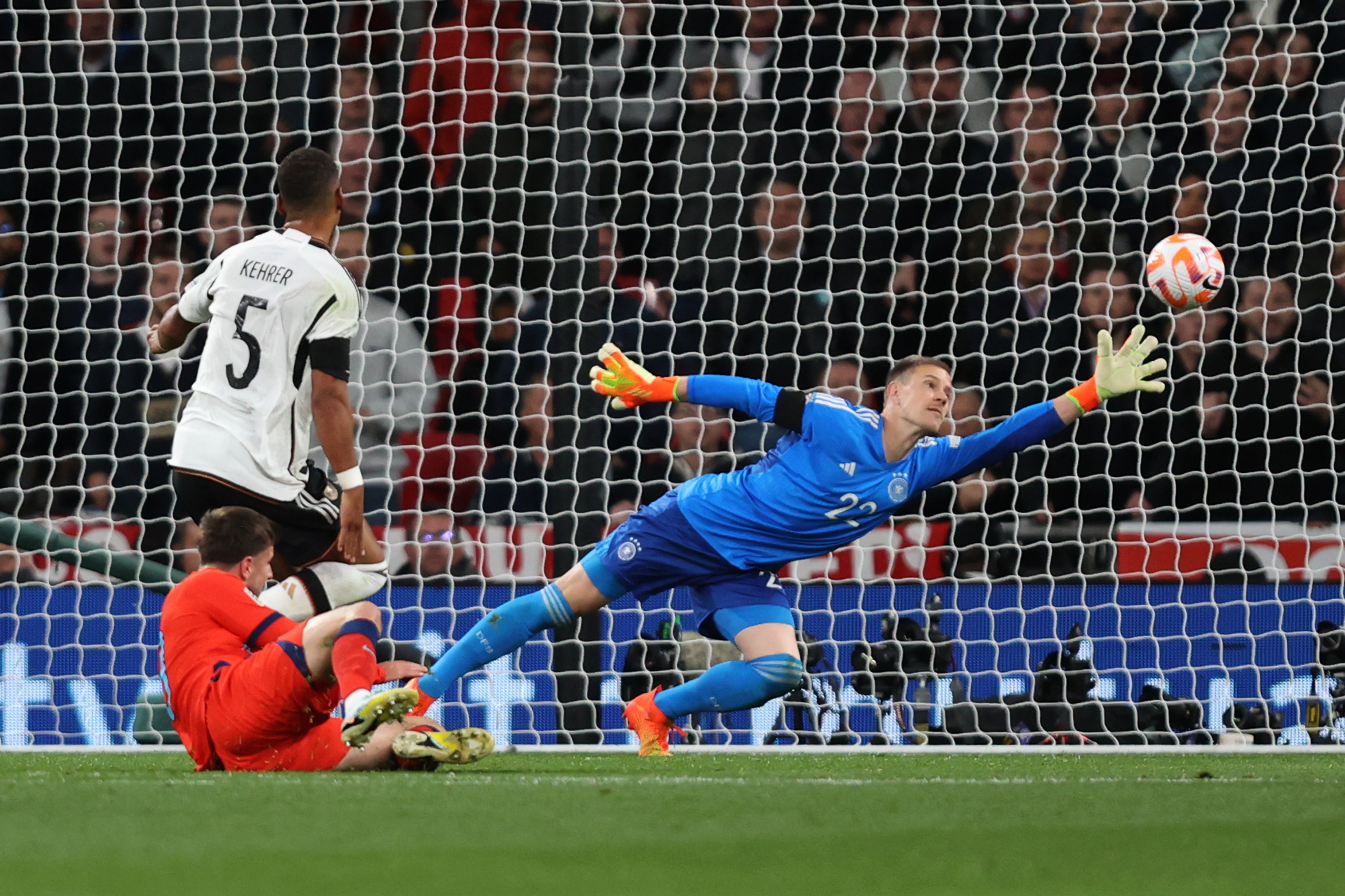 Mason Mount scores against Germany.