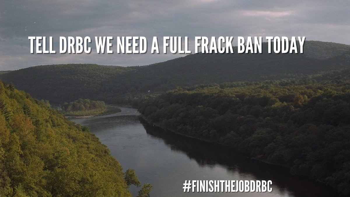 Tell DRBC to finish the job and implement a FULL ban on fracking!
2 things you can do to protect our watershed:
1) Sign on to the letter:
delawareriverkeeper.org/node/6922
2) Join us for our social media day of action Wednesday, 9/28!
sites.google.com/view/delawarer…

#Banfracking #Nofrackwaste