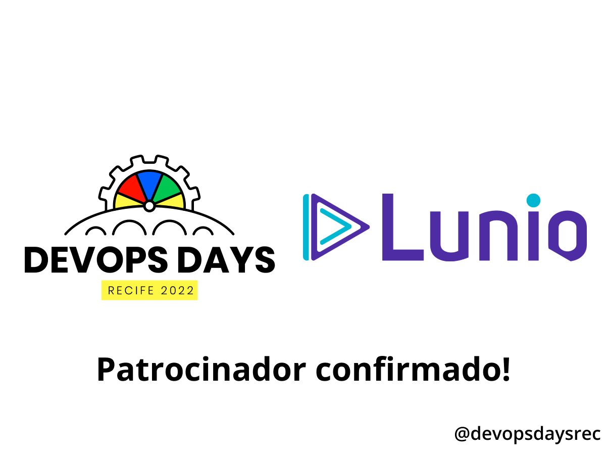 devopsdaysrec's tweet photo. Hoje viemos apresentar mais uma empresa patrocinadora do nosso evento a Lunio!

#devopsdaysrec #devopsdays #eventos #tecnologia https://t.co/yNRUa1AR4C