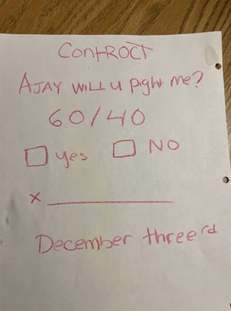 horological_one's tweet photo. @footysam91 @MichaelBensonn @anthonyjoshua The contract 🤣 https://t.co/JjSsknox9A