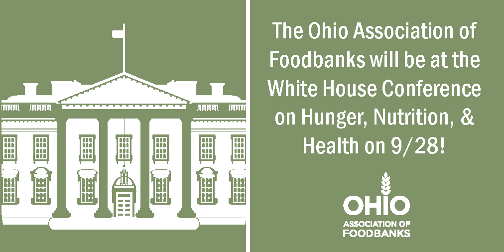 OhioFoodbanks's tweet photo. Have you heard about the @WhiteHouse Conference on Hunger, Nutrition, and Health? Ohio's own Lisa Hamler-Fugitt will be attending in-person. You can watch the event LIVE on 9/28! Get the details: https://t.co/ahJJaGf39M #WHConfHungerHealth https://t.co/ea9V6q4jPj