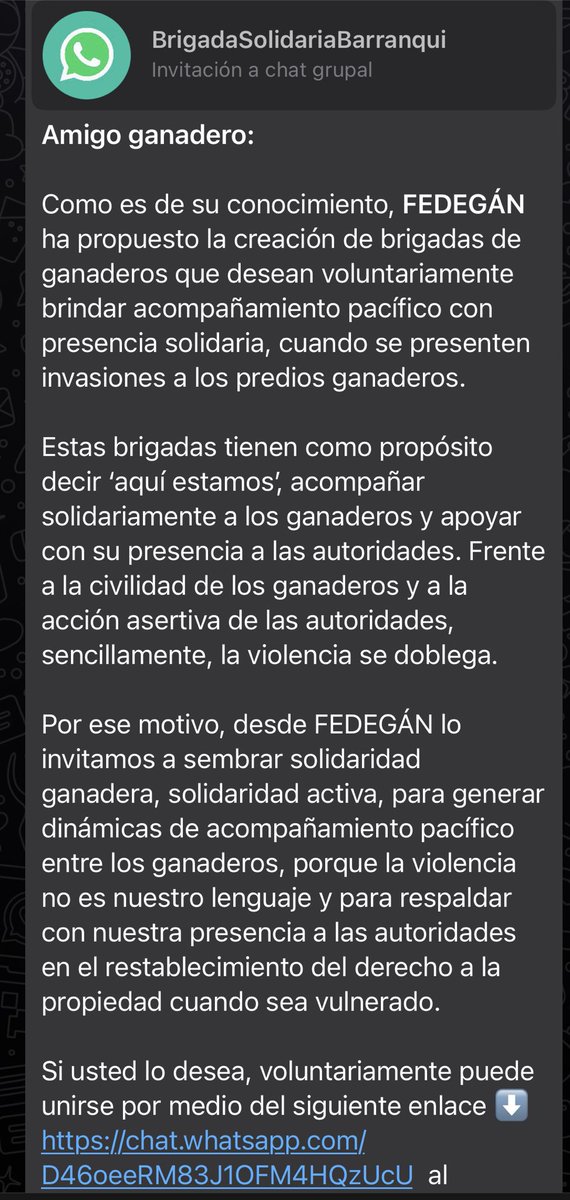 migueldelrioabg's tweet photo. Lo que está haciendo Fedegan y su presidente José Félix Lafaurie invitando a ganaderos del Caribe es delictivo. Así comenzaron los paramilitares. También tenemos listos a los abogados en todo el país para denunciarlos y enfrentarlos. https://t.co/h5jhjthJuQ
