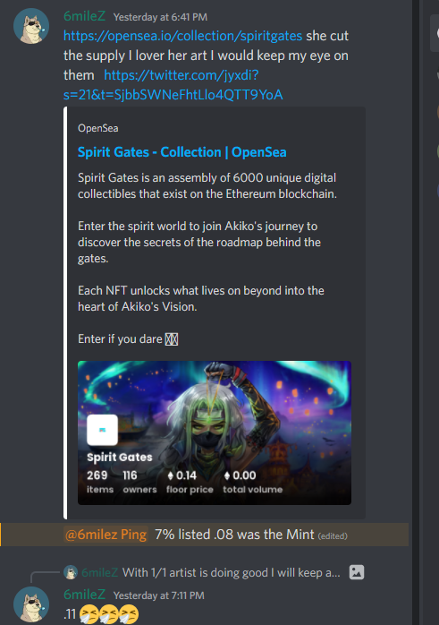 TridentNFT's tweet photo. Started off this week the right way 👀🔥 Interact for an invite! (Dropping Link Soon)

Exolinez 0.12➡️0.34
END Free➡️0.03
Spirit Gates 0.08➡️0.11
Royal Fools 0.08➡️0.15 https://t.co/2T0froKPgu
