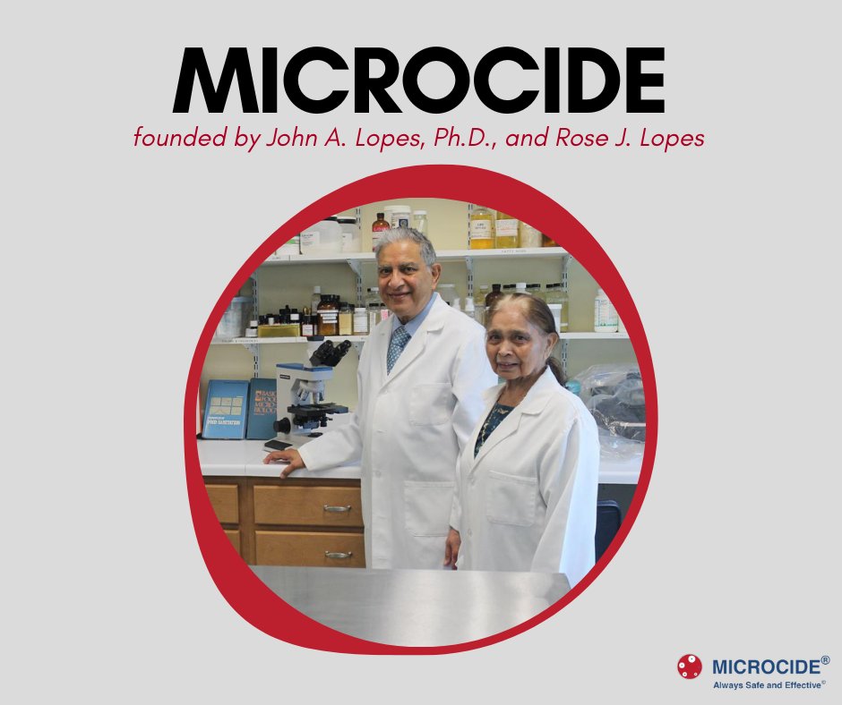 microcide's tweet image. Microcide is a biotechnology company in Michigan, founded by John A. Lopes, Ph.D., and Rose J. Lopes in 1990 for the research and development of alternative safe and non-toxic #ecofriendly #biodegradable microbicidal agents.

Learn more here: bit.ly/3KNjRyx