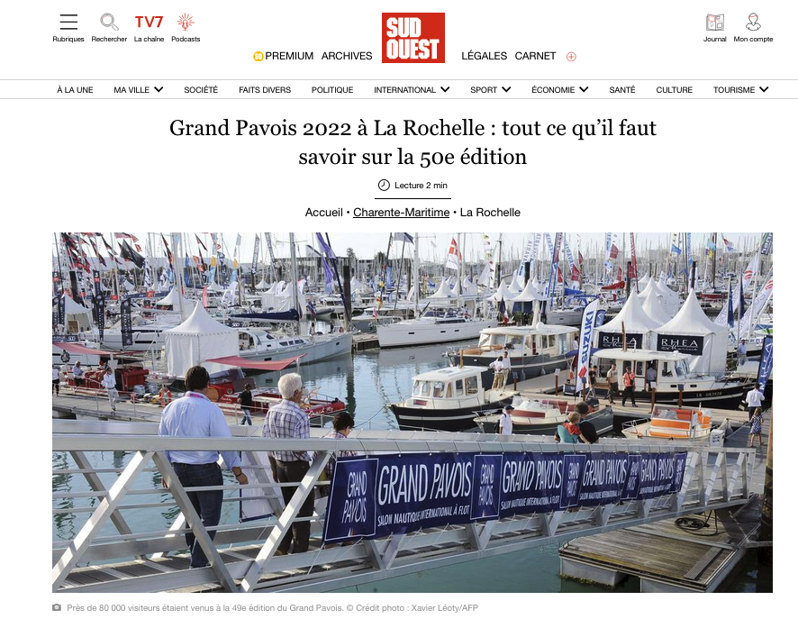 #grandpavois La Rochelle - Tout ce qu'il faut savoir sur le Grand Pavois 50e édition avec <a href="/sudouest/">Sud Ouest</a>

sudouest.fr/charente-marit…