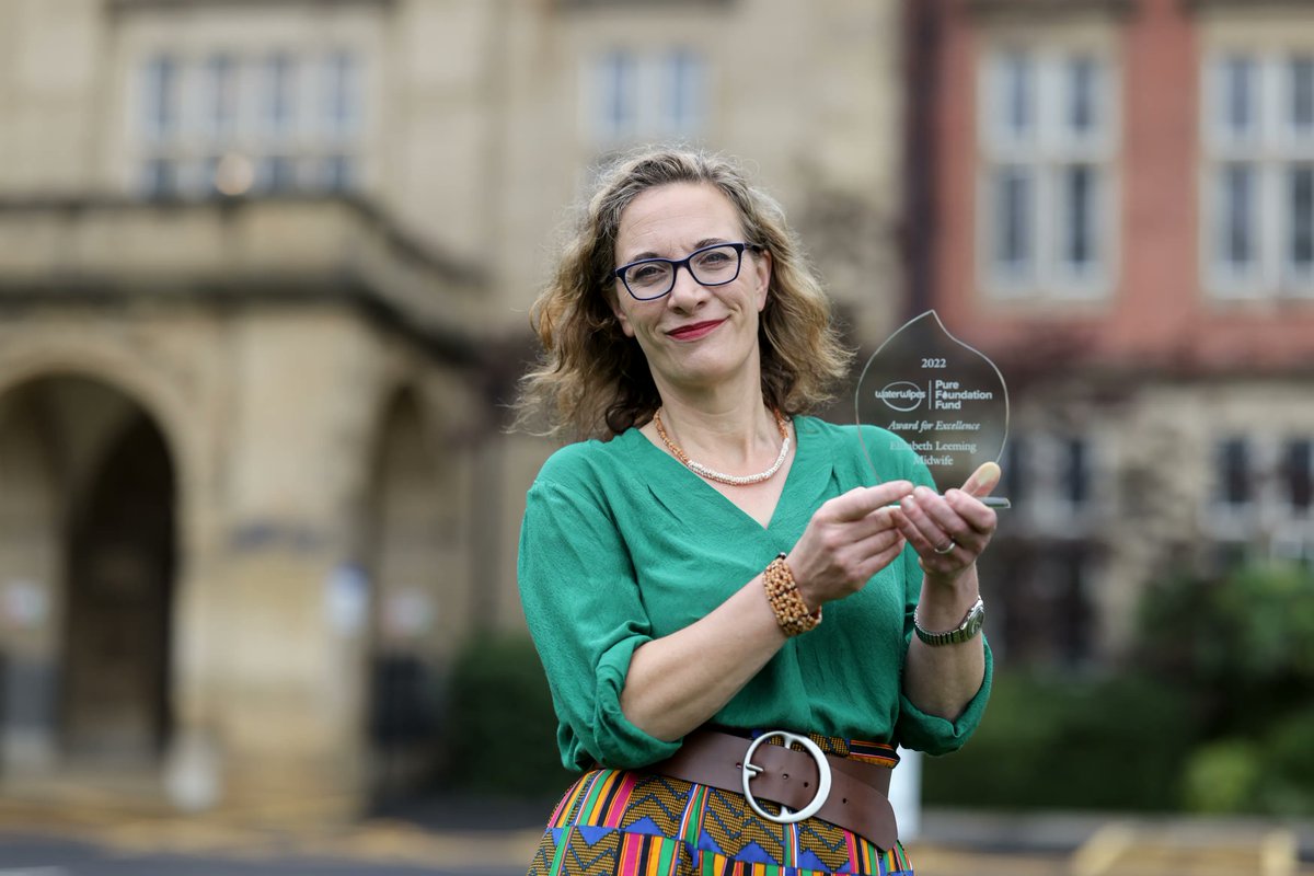 Blisscharity's tweet photo. We're delighted to announce this year’s @WaterWipes #PureFoundationFund winner – Elizabeth Leeming! She will be donating her prize money to help break down barriers in maternity care, supported by her hospital, Newcastle upon Tyne Hospitals Foundation Trust Maternity Department👏 https://t.co/HeuYqRxDdg