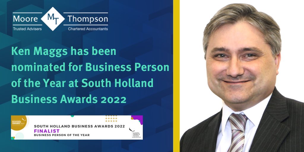 I have been nominated for #Businessperson of the Year at the ⁦⁦<a href="/lincscham/">Lincolnshire Chamber</a>⁩ South Holland Business Awards.

Thank you for the nomination ⁦<a href="/shdcecodev/">EconomicDevelopment</a>⁩

#SHBA22