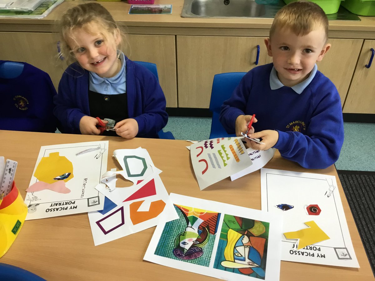 smceps's tweet photo. 2HW had a great afternoon, celebrating European Day of Languages! They learnt how to count to 10 and greet one another in Spanish. They also created some beautiful pieces of artwork, inspired by Pablo Picasso. 🇪🇸🎨 https://t.co/Da6iBzFVkW