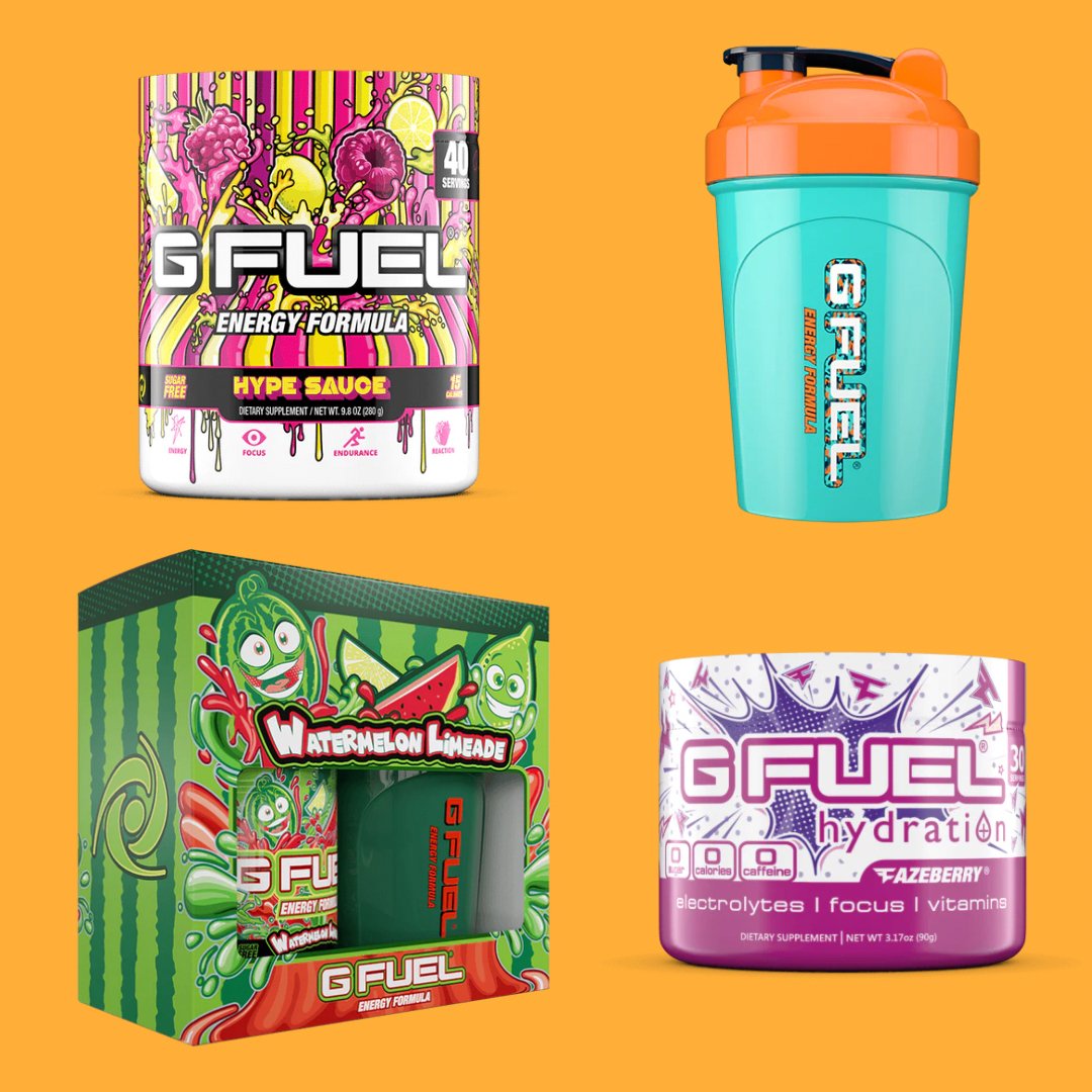 GFuelEnergy's tweet photo. 🧡 𝗟𝗜𝗞𝗘 + 𝗥𝗧 to win a #GFUEL ITEM of your choice from our #FALL FLASH SALE Menu!!! Picking 2 winners tomorrow bc everything you see here is ON SALE!

🍂 CODE "FALL30" = EXTRA 30% OFF!

🛒 𝗦𝗛𝗢𝗣 𝗦𝗔𝗟𝗘: https://t.co/rJaQs2sVTY https://t.co/nTo7kIfaMH