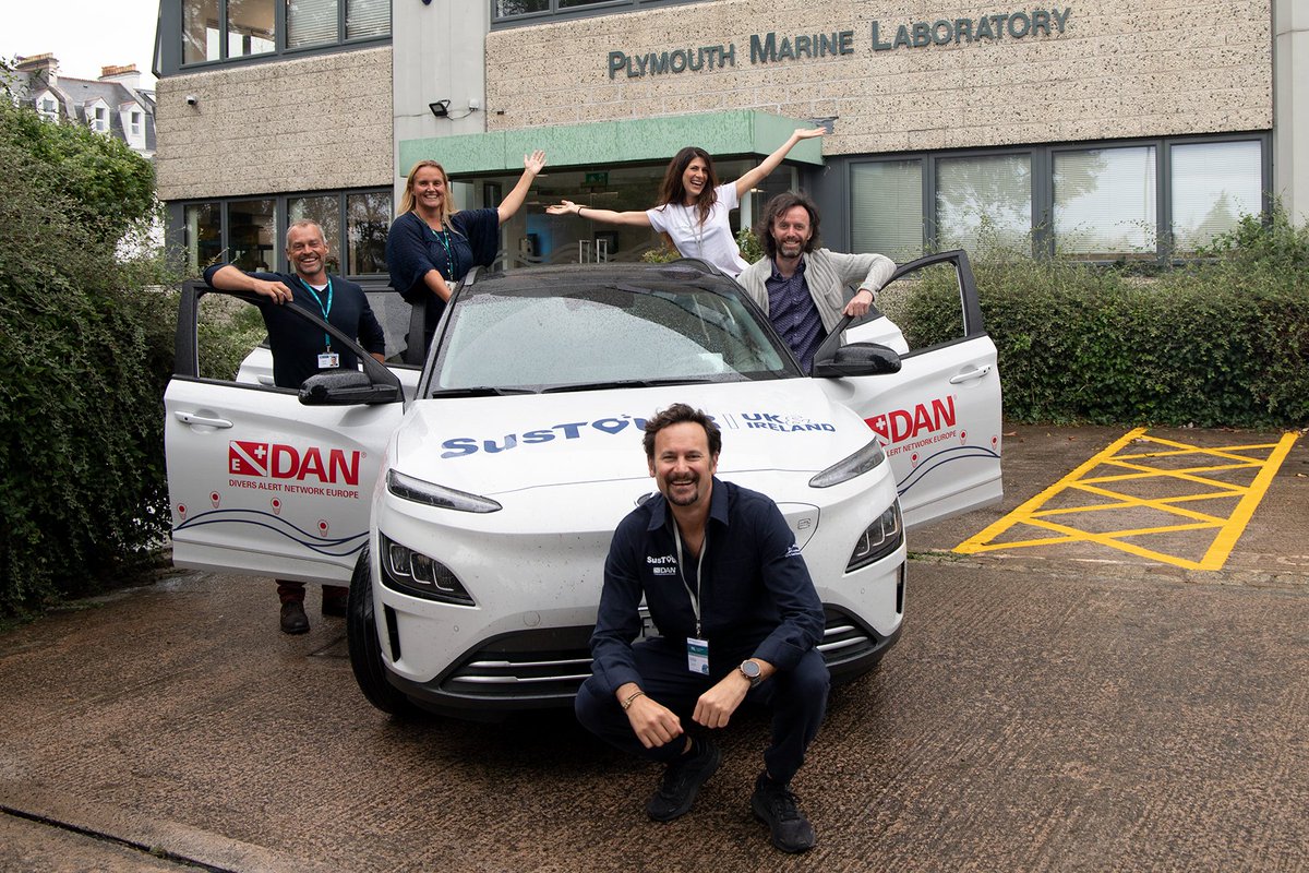 PlymouthMarine's tweet photo. Delighted to welcome @DAN_Europe last week as part of their #SusTour to chat about the #DivingCommunity, #MarineConservation, challenges such as #OceanAcidification & how divers could support scientific #DataGathering. Lots of great ideas 💡
#diving #scuba #scubadiving https://t.co/pr6dE1J7au