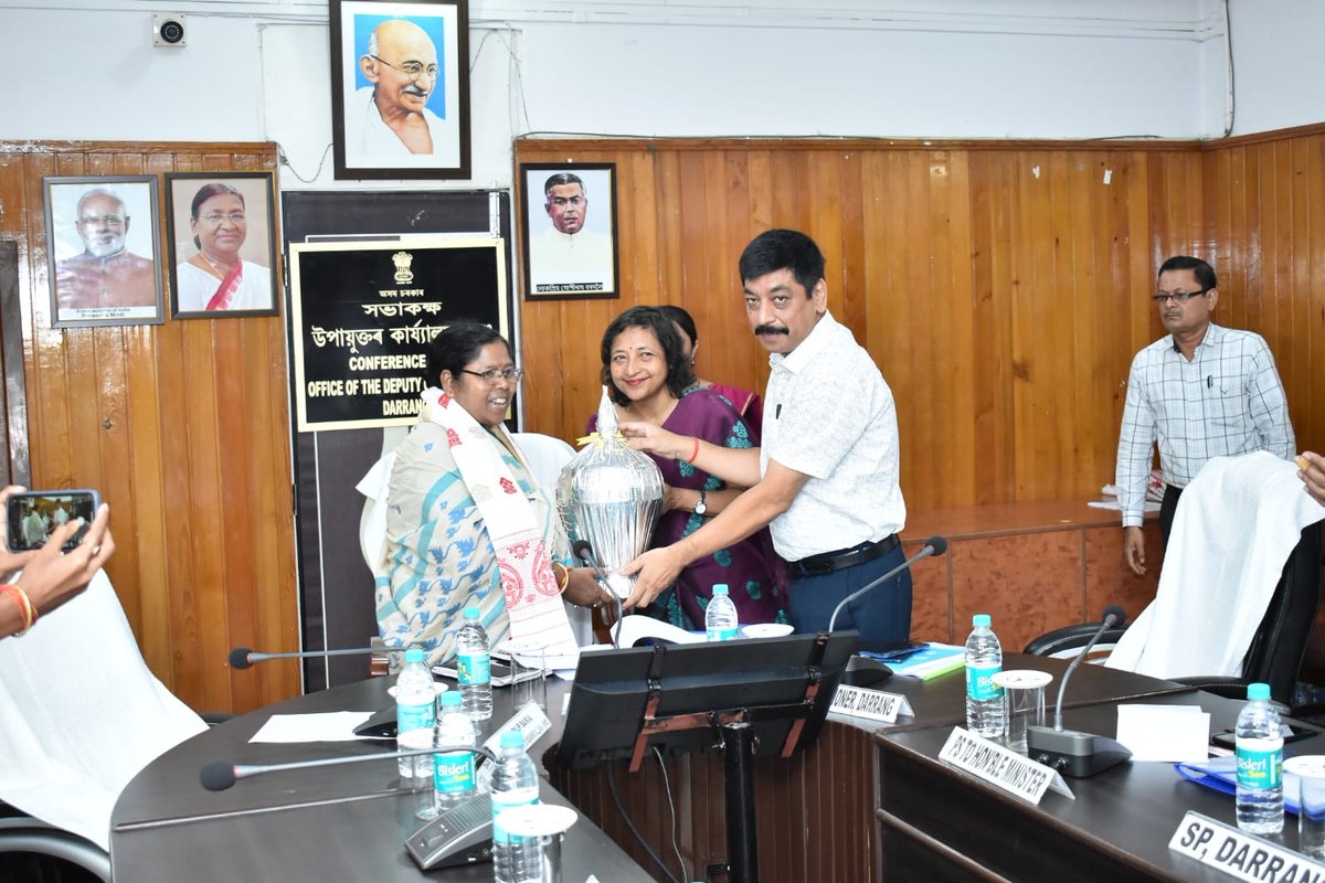 DarrangDc's tweet photo. Today Hon'ble MoS for Social Justice and Empowerment,GOI Kum @PratimaBhoumik visited the district to review Aspirational District Programme.The meeting was attended by Hon'ble MP,8HPC, Hon'ble MLA Sipajhar, HODs and other dignitaries. https://t.co/h7oBDaWKAL