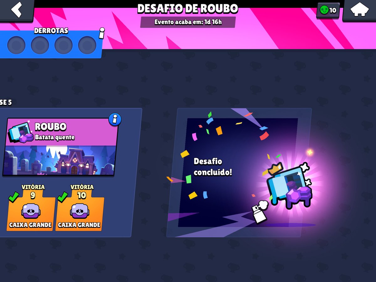 powercouple_yt's tweet photo. ZERO LOSSES! Desafio do Roubo concluído com sucesso com o @LoganTVOficial! #BrawlStars #CodigoPCG https://t.co/Mh75AReP08