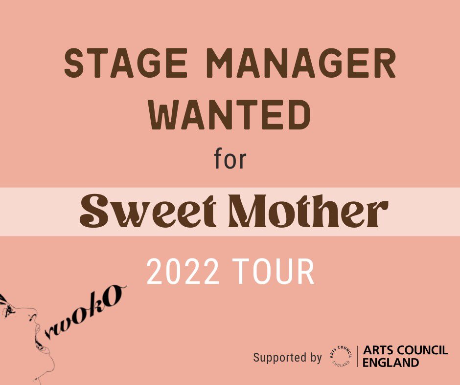 We’re seeking a dynamic STAGE MANAGER for our forthcoming tour of SWEET MOTHER.
Amazing opportunity!
Job spec & how-to-apply info at tinyurl.com/StageManagerVa…
@ace_thenorth @LivEveryPlay @TheStage 
#theatrejobs #stagemanager #stagemanagerwanted #stagemanagement #jobsintheatre