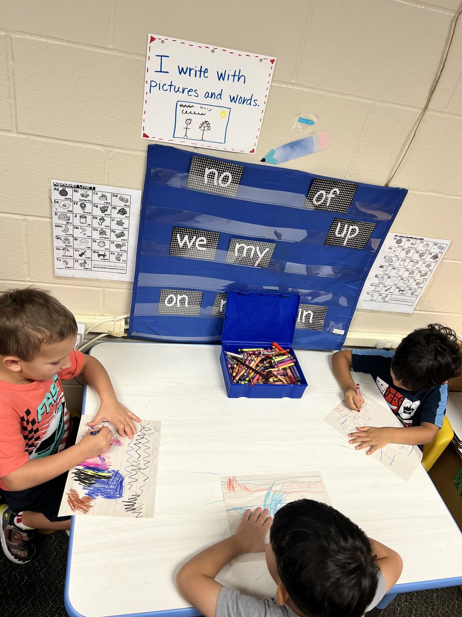 Pre-k writers hard at work. 📝 <a href="/ReadandWriteBFF/">Dr. Lisa Edwards</a> <a href="/LEThomas_ECE/">Mrs Lauren Thomas-Austin</a> <a href="/Barela_ECE/">Andrea Barela</a> <a href="/mercier_katy/">Katy Mercier</a> <a href="/HumbleISD_PREK/">HumbleISD ECE</a>  <a href="/HumbleISD_HHE/">Hidden Hollow Elementary</a>