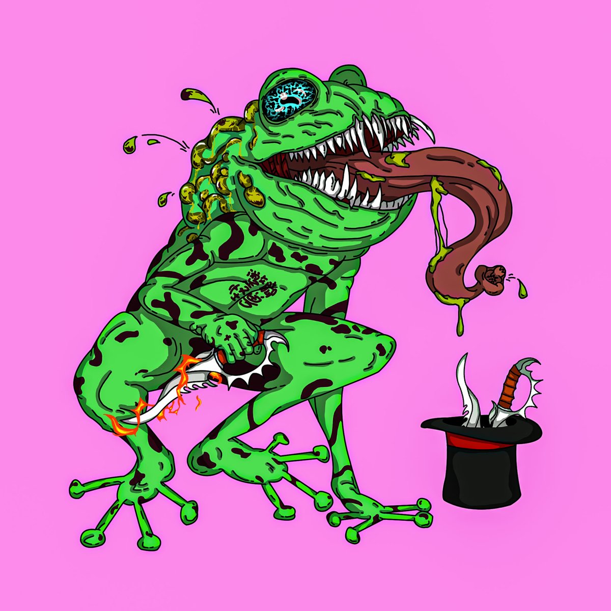 Warm welcome to @shadow_trader69 and the newest member KrappyKaiju 044 - Poison Dart Frog! #KrappyKaijus #monsters #frog #PoisonDartFrog #toad #digitalart #NFTGiveaways 

opensea.io/assets/matic/0…