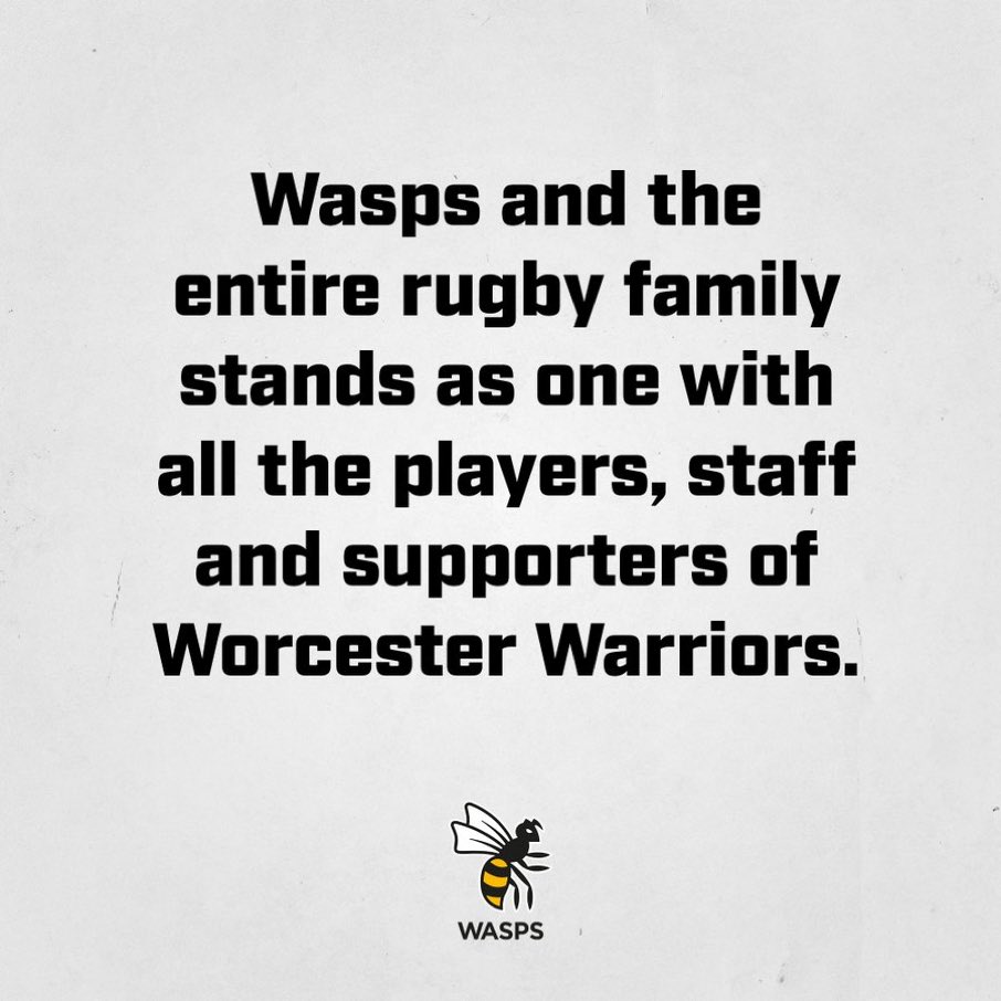 #TOGETHER Buzzing thank you Wasps