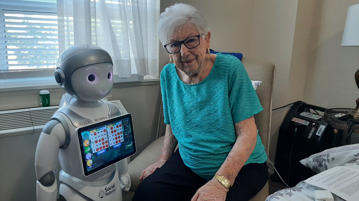 leestj's tweet image. Thinking of my Mom today - and thankful for her curiosity and willingness to learn about @social_robots. It&apos;s only 2 months since her passing... but time to keep going and find ways to help others. #RobotsCanHelp #socialisolation #retirementliving