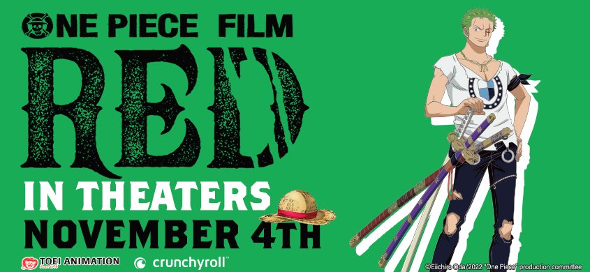 Crunchyroll to Bring One Piece Film Red to Theaters in November [UPDATED] -  Crunchyroll News