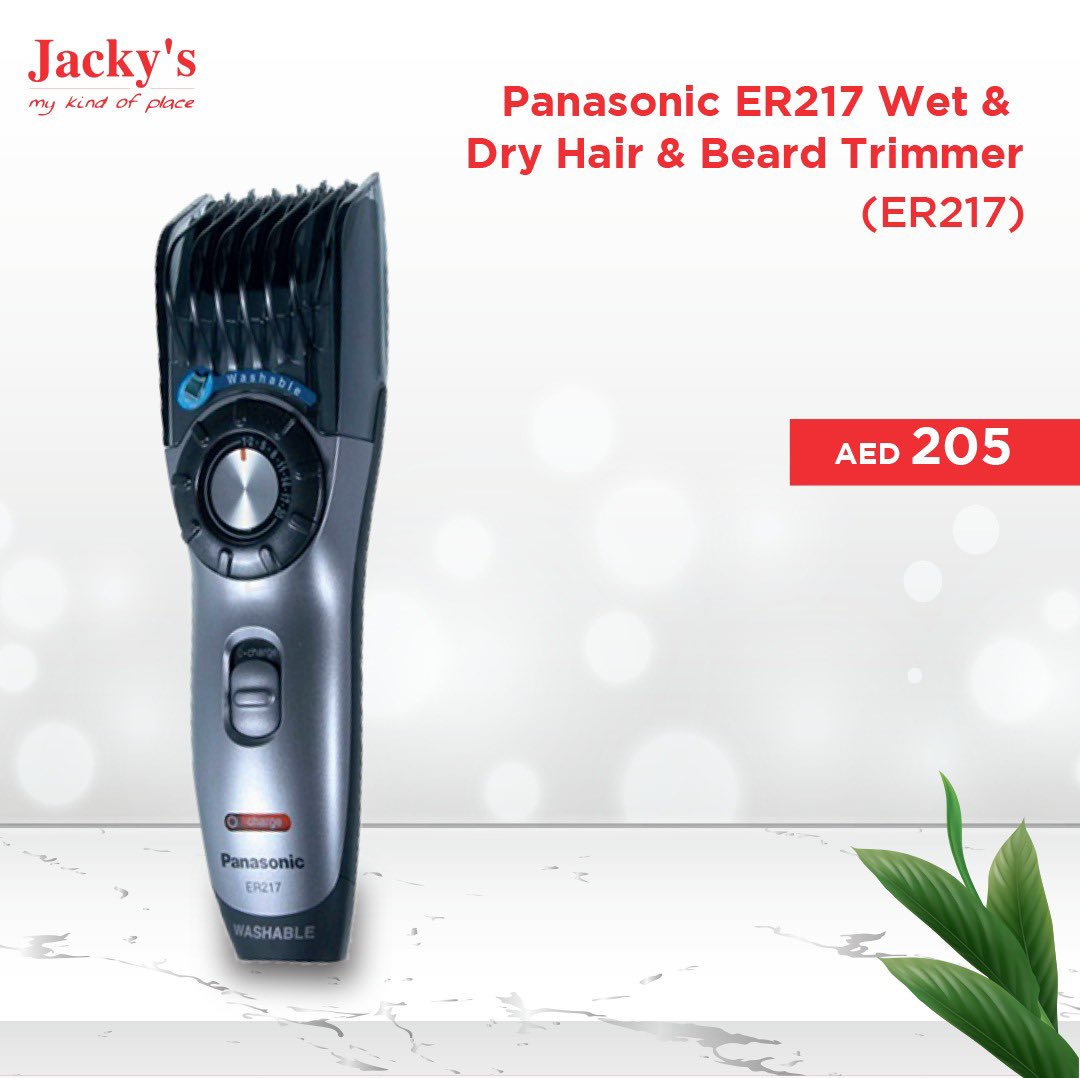 jackysuae's tweet photo. Panasonic ER217 Wet &amp; Dry Hair &amp; Beard Trimmer (ER217)

Shop Online now from https://t.co/s7CDB2eKSa:

https://t.co/wXbNKOWgcg

تسوق عبر الانترنت 

Delivering across all UAE

#crownline #icemaker #dubai #jackyselectronics #electronics #uae #abudhabi #ajman #smarttv #lgtv https://t.co/YrXAsY2uVr