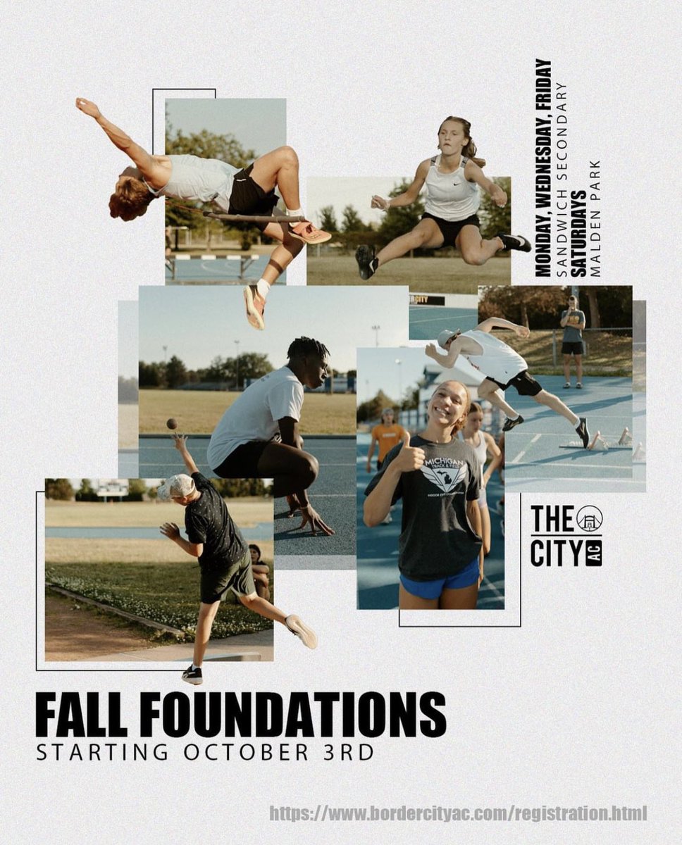 @BorderCity_AC #FallFoundations 2022 Dates & Times: October 3rd - November 15th 2022 Monday, Wednesday, Friday (All Groups) 5:30-7:00pm Saturday 9:00-10:30am (All Groups) Register Now: trackiereg.com/fallfoundation…
