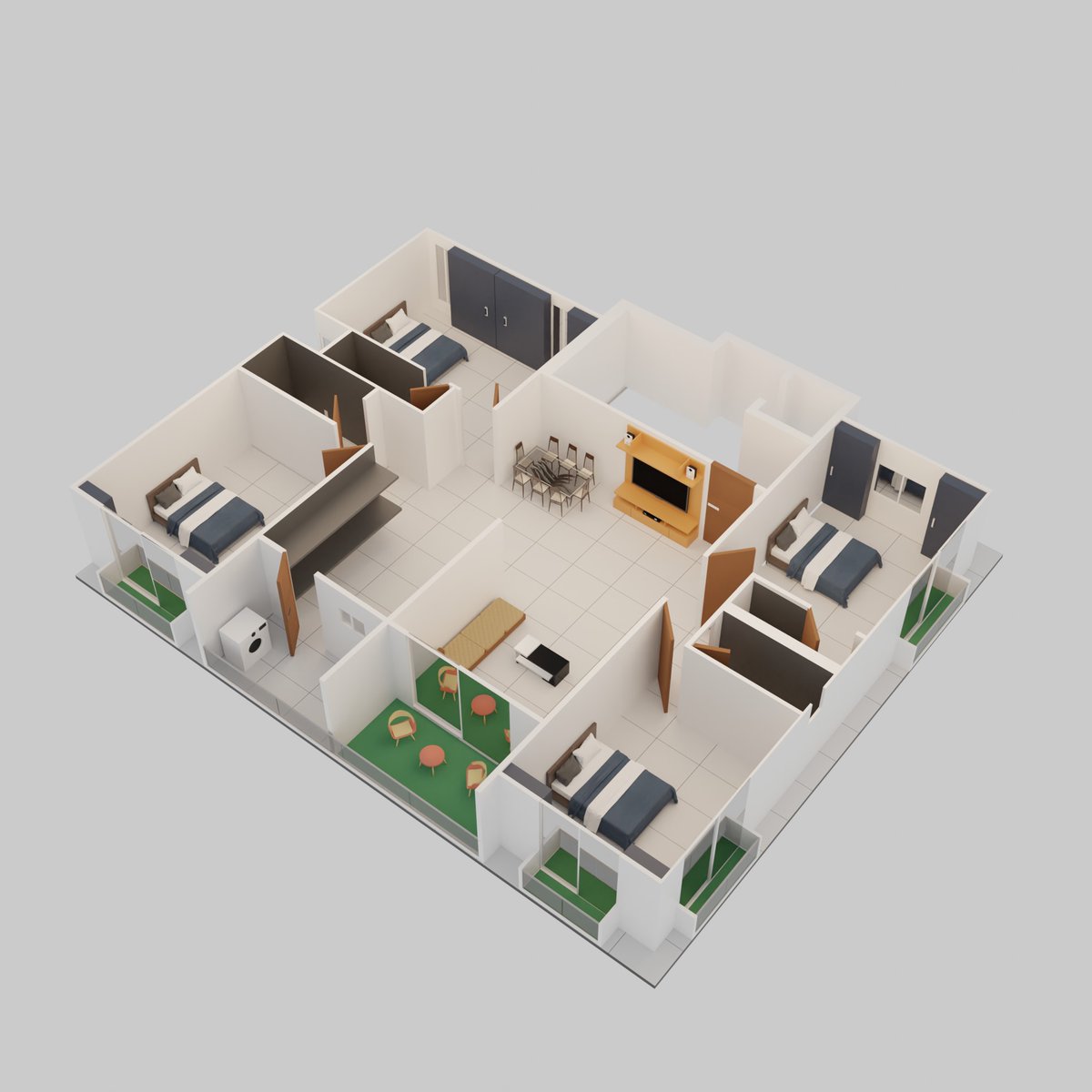 RushabhDoshi90's tweet photo. 3d Home layout #Blender3D https://t.co/ok9CjEavP1