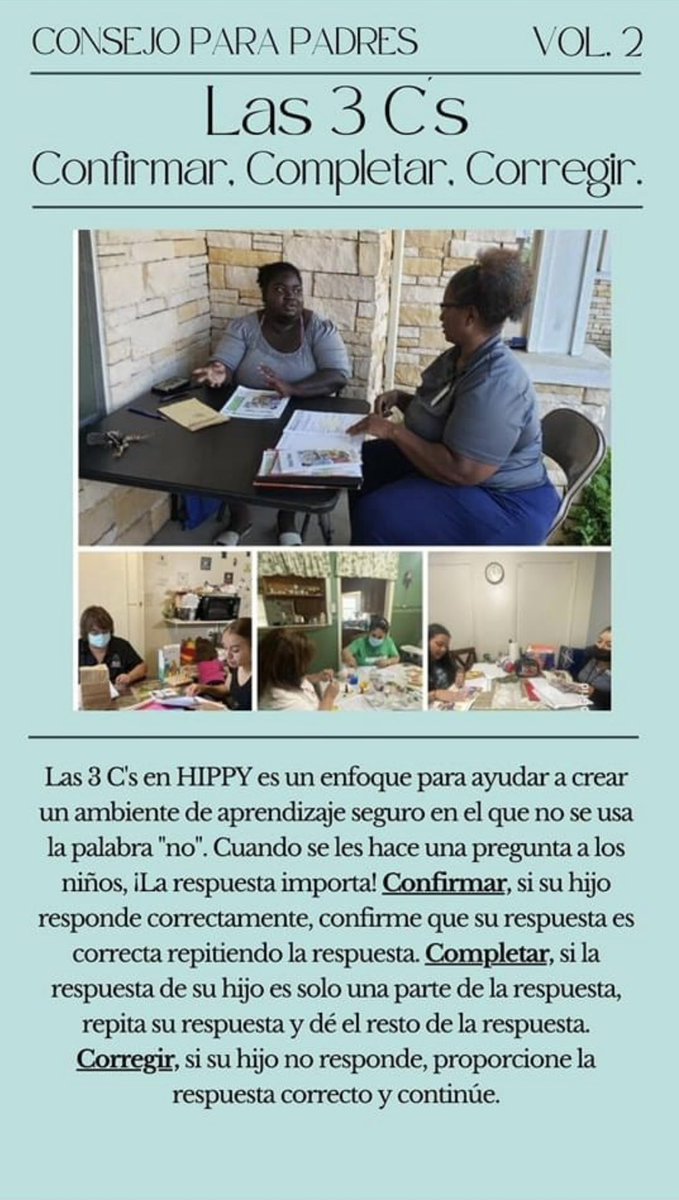 DallasHIPPY1's tweet photo. Parenting tip of the week/ Consejo para padres de la semana
#dallasisdhippy #hippyfunciona #HIPPYWorks https://t.co/F2f8Du0QkO