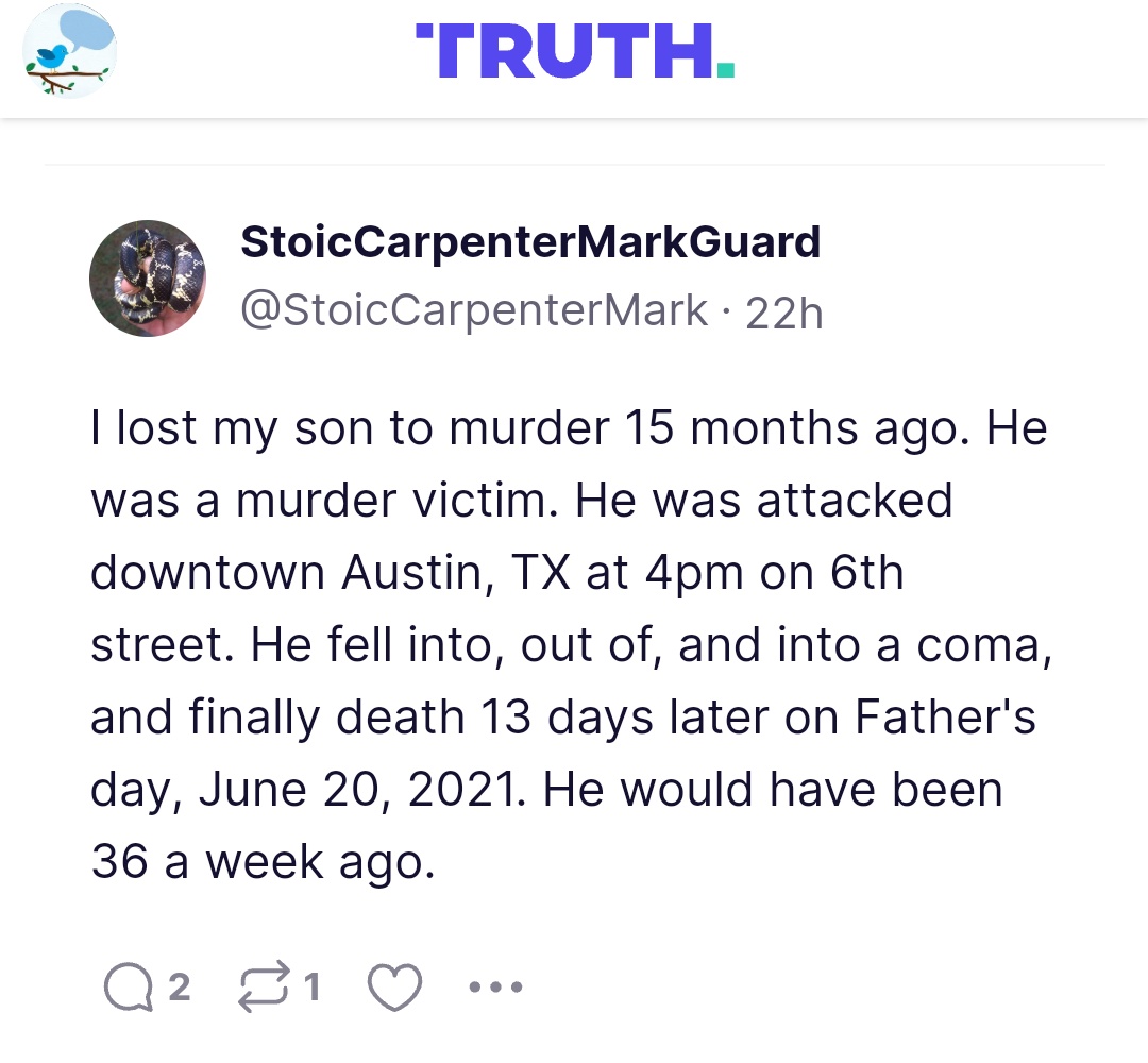 CanariesBlue's tweet photo. #Austin This is what the Mayor, City Council, and liberal DA has done to our City. Every single murder victim's family have a story. ACTIONS that the City took on Defunding APD led to the increase in murders, but then the families are retraumatized by the DA.
#VictimsOfJoseGarza https://t.co/XxTQoSiFJO