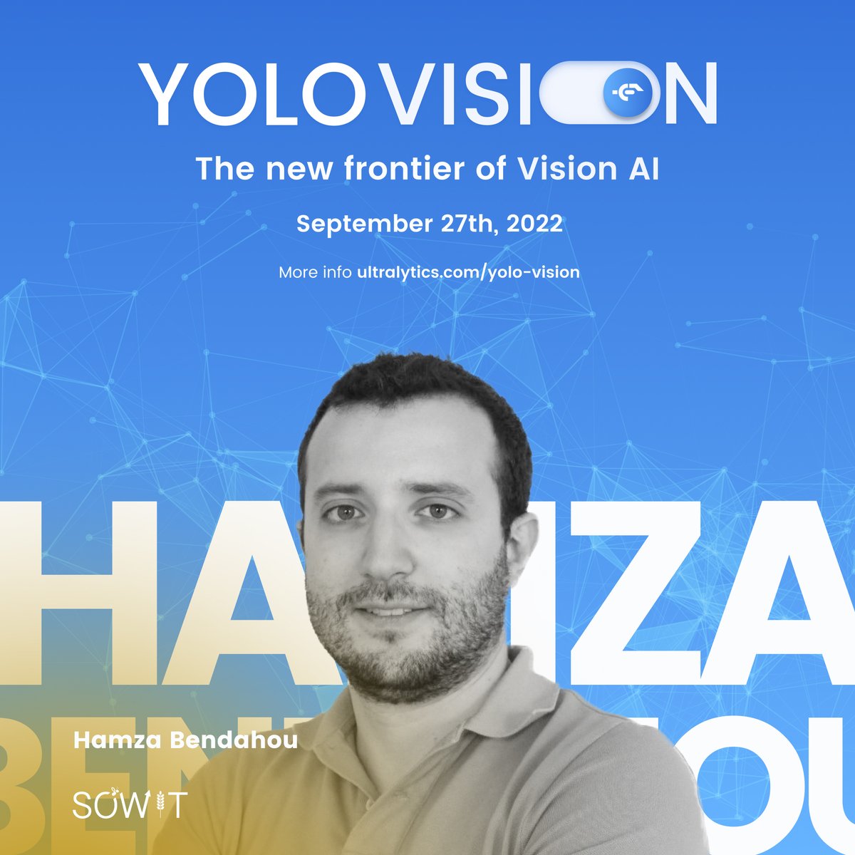SOWIT (@sowit_) on Twitter photo HAPPENING TOMORROW 👉co-founder <a href="/Hamza_Bendahou/">Hamza BENDAHOU</a> as he presents SoYield® a fruit-tree yield estimation tool, developped in partnership with Dr. Emile Faye from <a href="/Cirad/">Cirad</a>'Innov Agriculture durable.
Register: ultralytics.com/yolo-vision
<a href="/ultralytics/">Ultralytics</a> HAPPENING TOMORROW 👉co-founder <a href="/Hamza_Bendahou/">Hamza BENDAHOU</a> as he presents SoYield® a fruit-tree yield estimation tool, developped in partnership with Dr. Emile Faye from <a href="/Cirad/">Cirad</a>'Innov Agriculture durable.
Register: ultralytics.com/yolo-vision
<a href="/ultralytics/">Ultralytics</a>