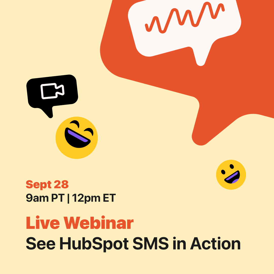 heymarketapp's tweet photo. This Wednesday 🚨Join us for a live demo of Heymarket's HubSpot integration. We'll explore texting with HubSpot Conversations, lists, workflows, and much more! https://t.co/ozTPaRqcYg #INBOUND22 https://t.co/iqbyPexw8z