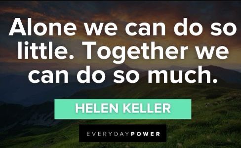 Partnership and collaboration are on the agenda.