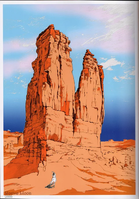 大人ユアナはこちらこれを描いた2000年から2003年はモンタナの旅に行ってどっぷりリアルネイティブな世界に浸っていました我々のファンタジーは昔から旅から生まれて来たのです 
