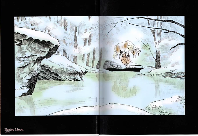 大人ユアナはこちらこれを描いた2000年から2003年はモンタナの旅に行ってどっぷりリアルネイティブな世界に浸っていました我々のファンタジーは昔から旅から生まれて来たのです 