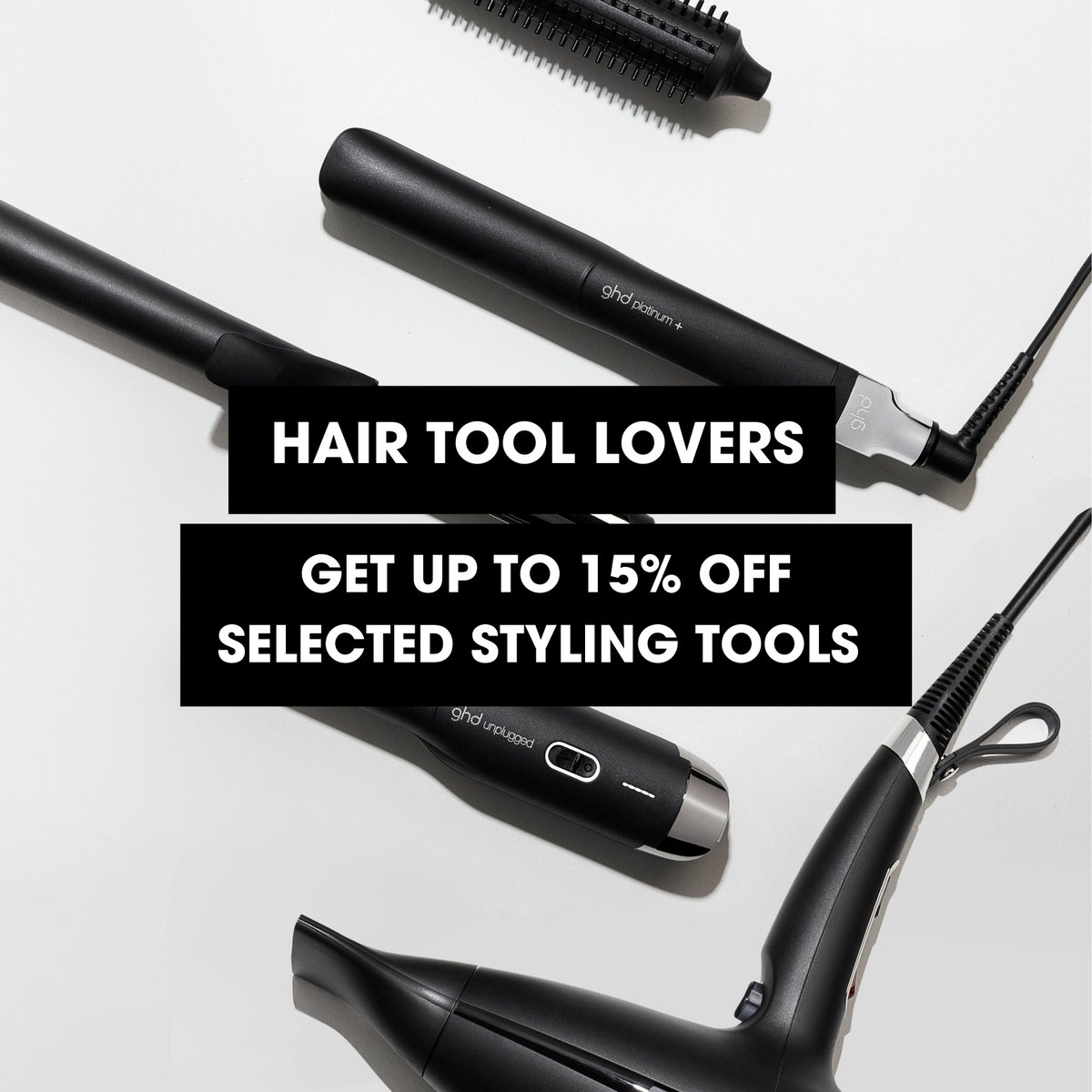🚨 CALLING ALL HAIR TOOL LOVERS 🚨 

For a limited time only, receive 15% off your favourite selected styling tools and get a FREE 50 ml bodyguard at check out 🙌

SHOP NOW: ghdhair.com/special-offers…