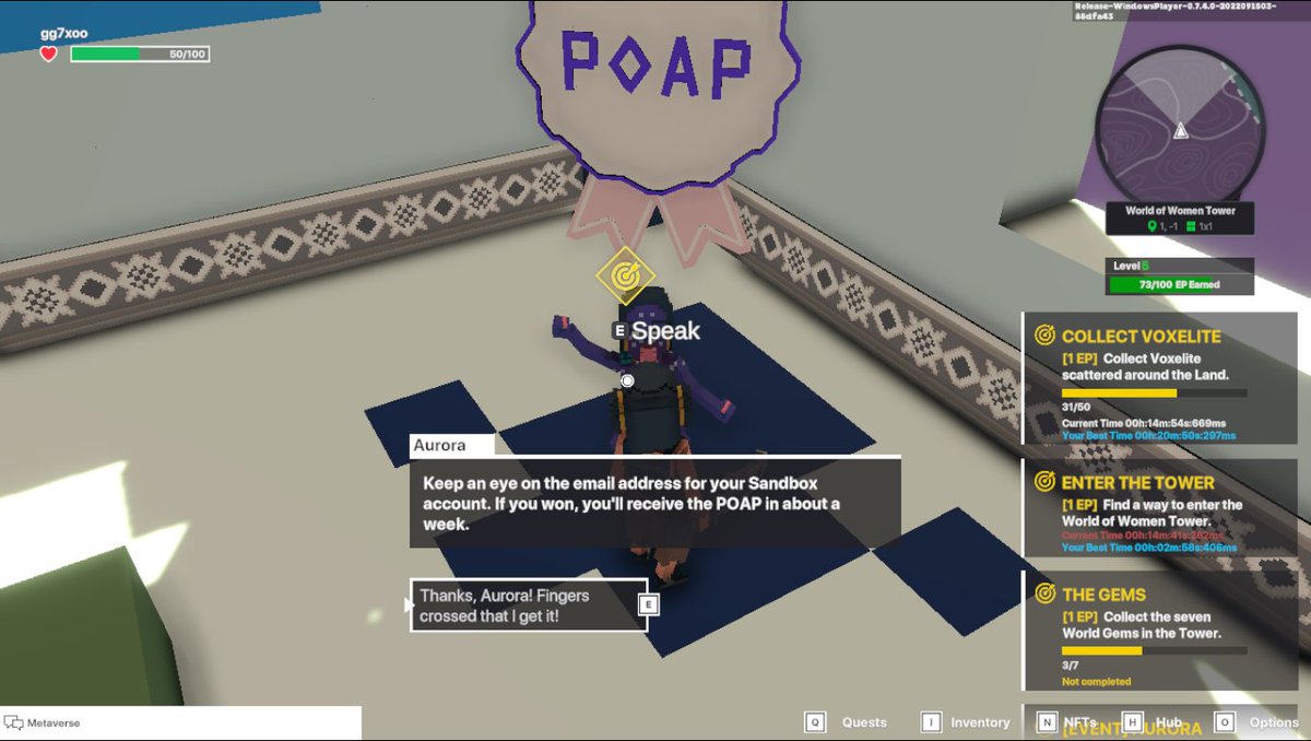 logNFTs's tweet photo. @TheSandboxGame @worldofwomennft I just participated in the #SandboxAlphaS3Giveaway for a chance to win 500 SAND! Found the hidden room in World of Women Tower, check out my screenshot below!
👇 https://t.co/etWBzsYYND