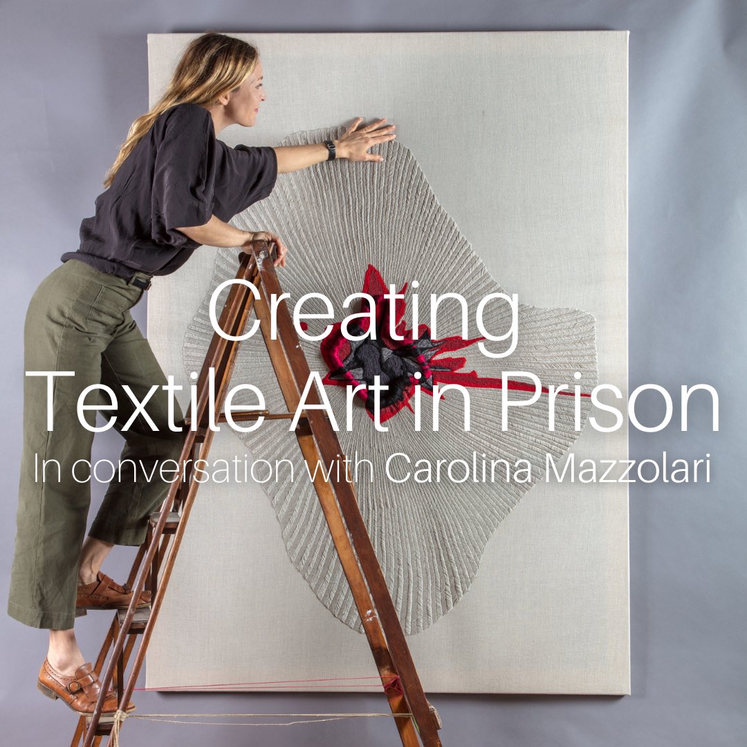 finecellwork's tweet photo. Upcoming Event: Creating Textile Art in Prison with @Caro_Mazzoπͺ‘ Follow the link to book tickets ππ½ https://t.co/VKhzS6pOdV
#TextileArt #CarolinaMazzolari #EmotionalFields #Prison #CellWork #SocialEnterprise #Healing #Embroidery https://t.co/pjZCKsDt7O