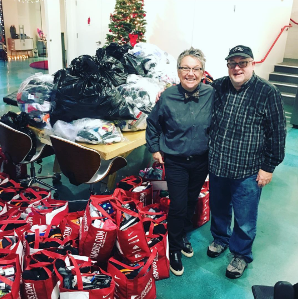 UptownStudios's tweet photo. #SockDrop2022 starts next week!
These pictures from Sock Drops past inspire us to make this our biggest year ever!

Bring socks to @UptownStudios 2415 23rd St. Sacramento M - F 9am - 5pm Oct 1st thru Dec 14 - all donations benefit #homeless service organizations.

#SockDropSac https://t.co/MDupdlUC5i