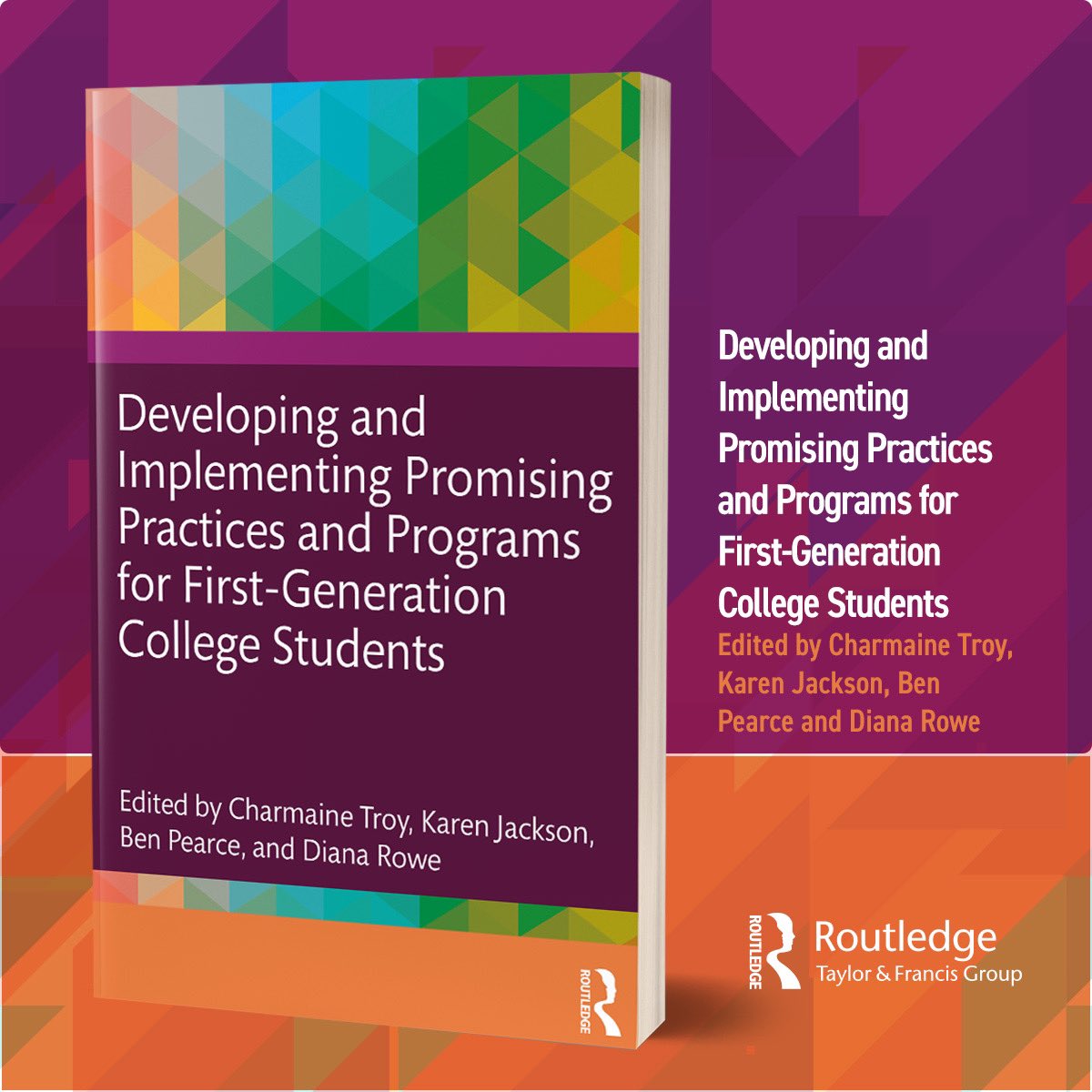 Do you know what today is?? It is our official book release day!!! A huge thank you to my fellow co-editors and our chapter contributors! Your passion for first-gen student success should be shared with the world.  
To purchase a copy, go to lnkd.in/gf_fY_tp or Amazon.