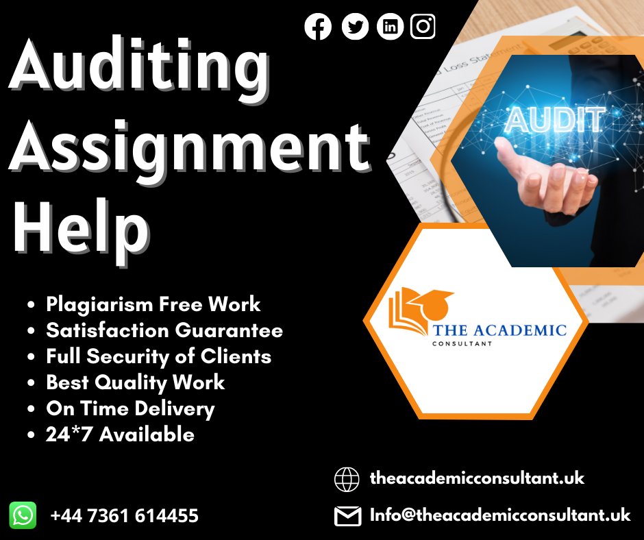 theacademiccon3's tweet image. Be confident! Because you choose our Auditing Assignment Help Services.
Order Now
#auditing #auditingassignment #auditingAssignmenthelp #auditinghelp #bestauditing #bestauditingassignmenthelp #assignment #help #theacademicconsultant