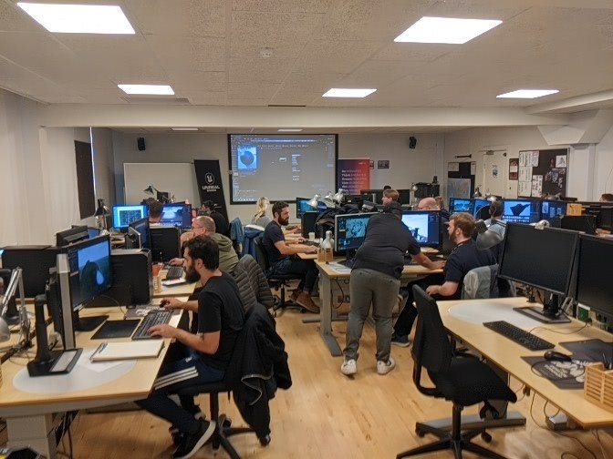 This morning we kicked off the first day of #UnrealEngine Workshop at The Animation Workshop #VAF22