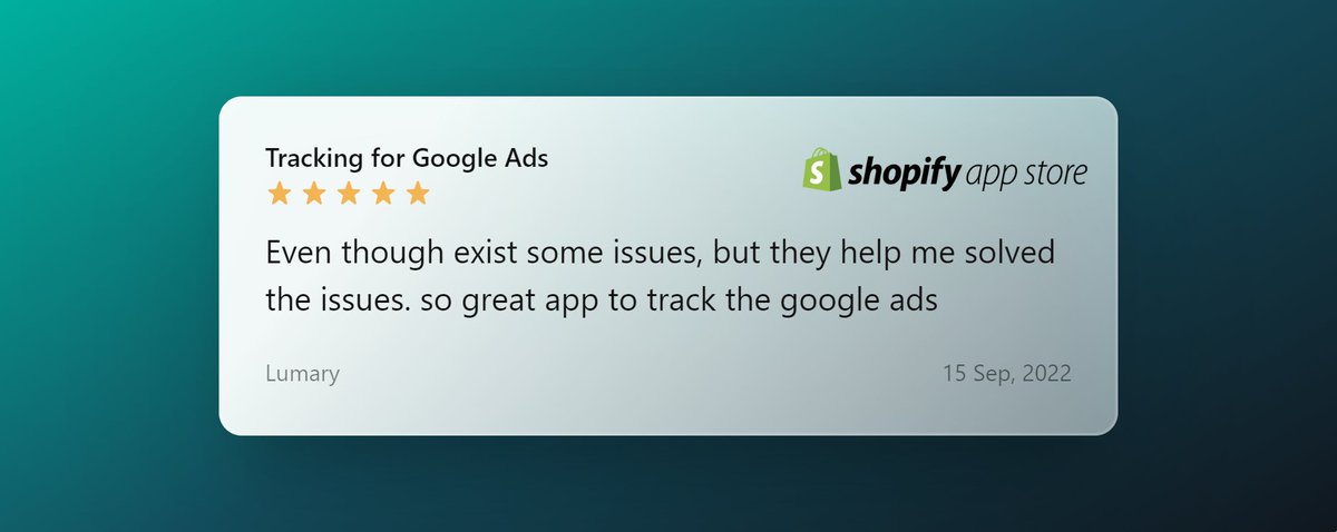 adnabu's tweet photo. Even though I had some issues, the AdNabu customer support team helped me solve the issues. Great app to track the Google Ads," says Lumary. Check it out here 👉"https://t.co/LuBa3IVy3l

#Shopify #GoogleAds #conversiontracking #shopifyapps #conversionpixel https://t.co/GOCU06Kzqt
