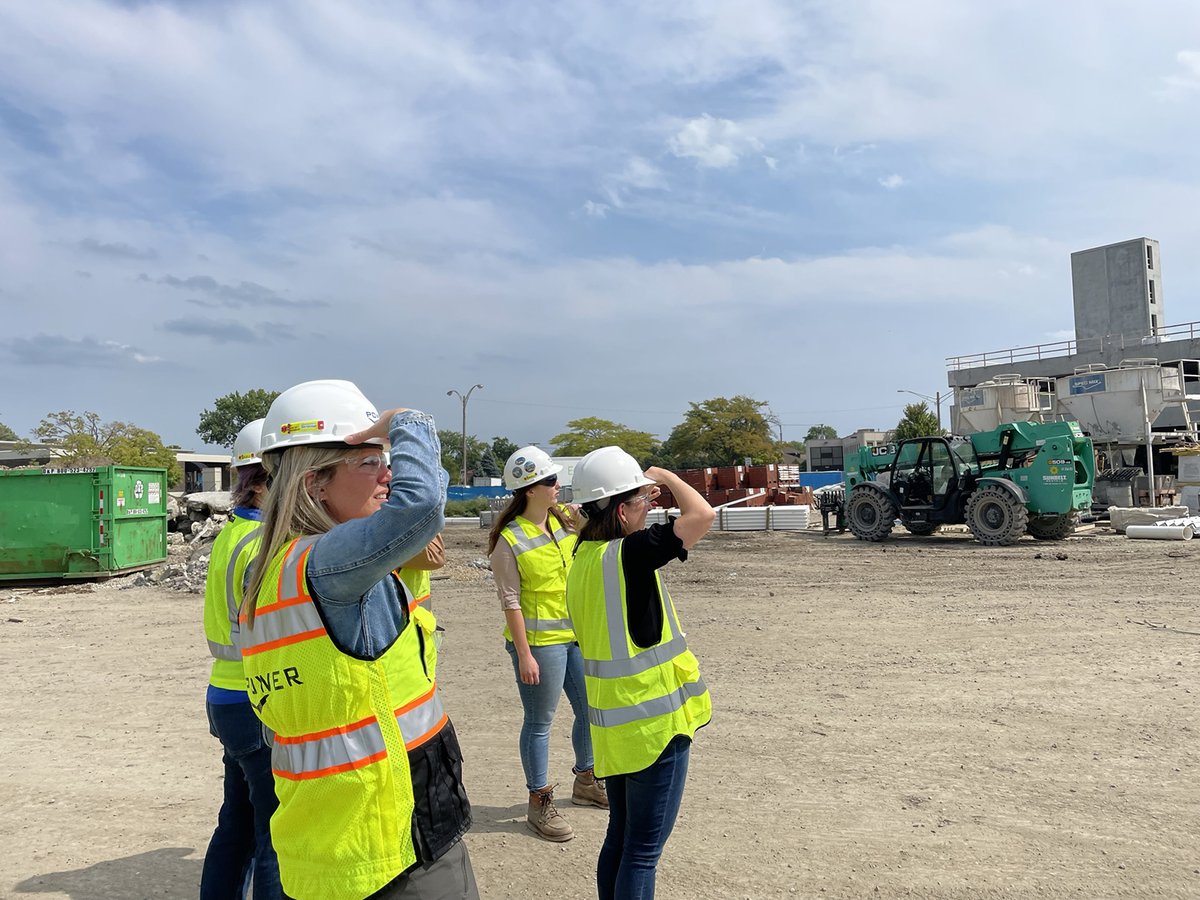 #PowerWIC members participated in a women-led jobsite tour of District 1860 in Lincolnwood. Project team members presentated &amp; we walk around the construction site to see the progress of the 600,000 sf multi-family and retail building.  #womeninconstruction #GrowwithPower