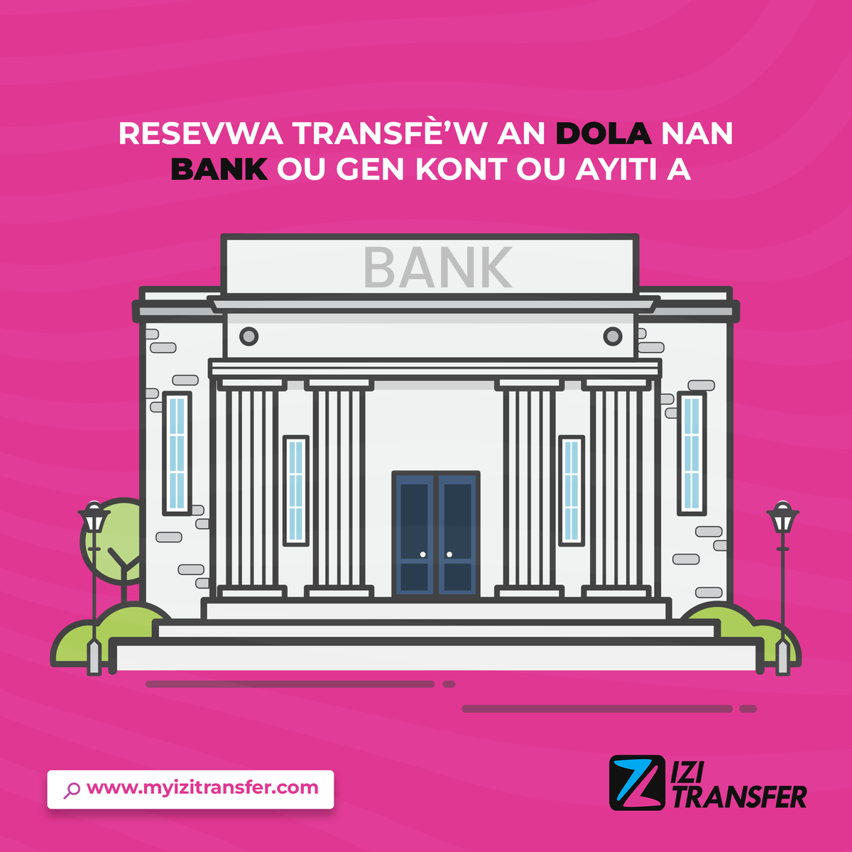 izi_transfer's tweet photo. Depi ou gen kont nan yon bank Ayiti, yo kapab fè transfè po ou sou https://t.co/Dz5aD9Da5c san okenn difikilte. https://t.co/gR8uZSijMh